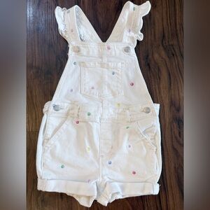 Baby Gap White Denim Overalls